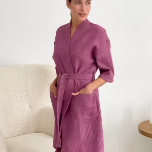 Waffle Linen Robe